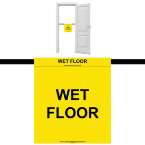 Doorway Sign – Wet Floor