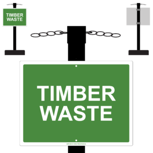 Pole Sign – Timber Waste